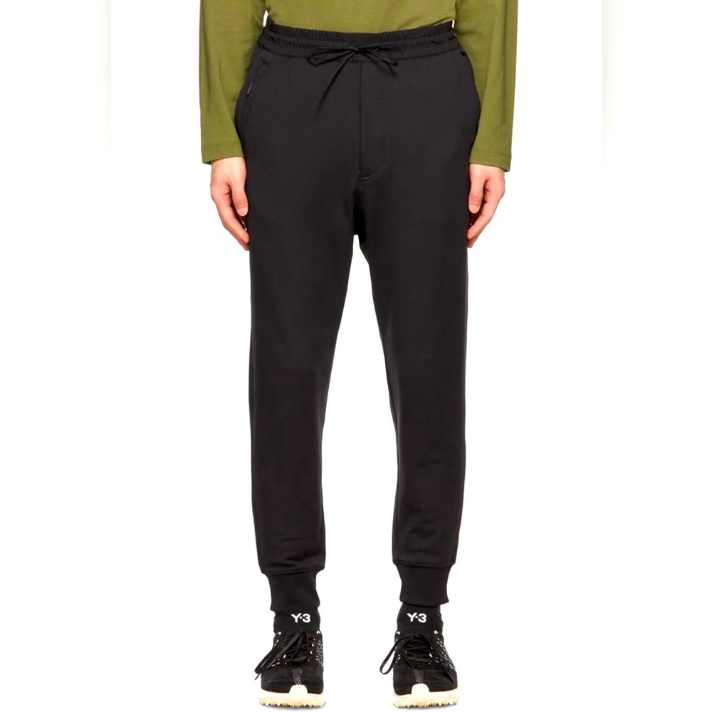 New Y-3 Yohji Yamamoto x Adidas Black Cuffed Joggers